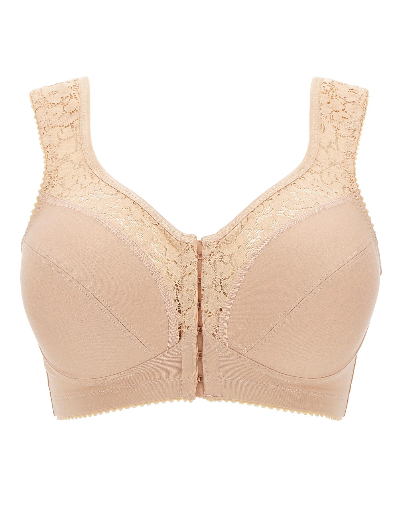 Miss Mary Cotton Lace F/Fastening Comfort Bra| Skin