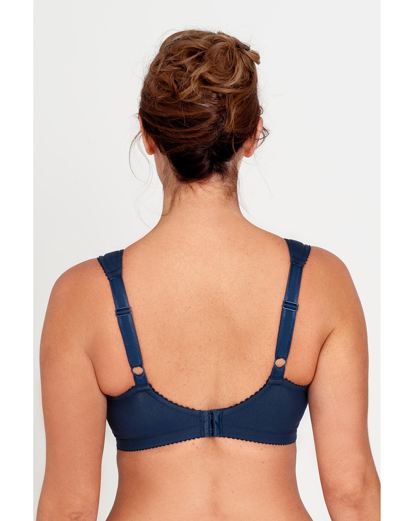 Miss Mary Of Sweden Lovely Lace Non Wired Support Bra| Dark Blue