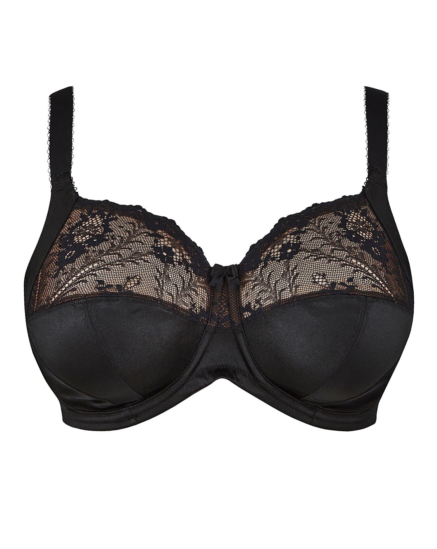 Goddess Cassie Full Cup Wired Bra| Black