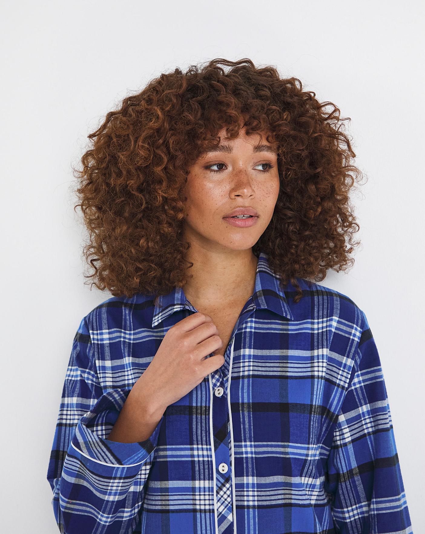 Cyberjammies Riley Check Nightshirt| NAVY MIX