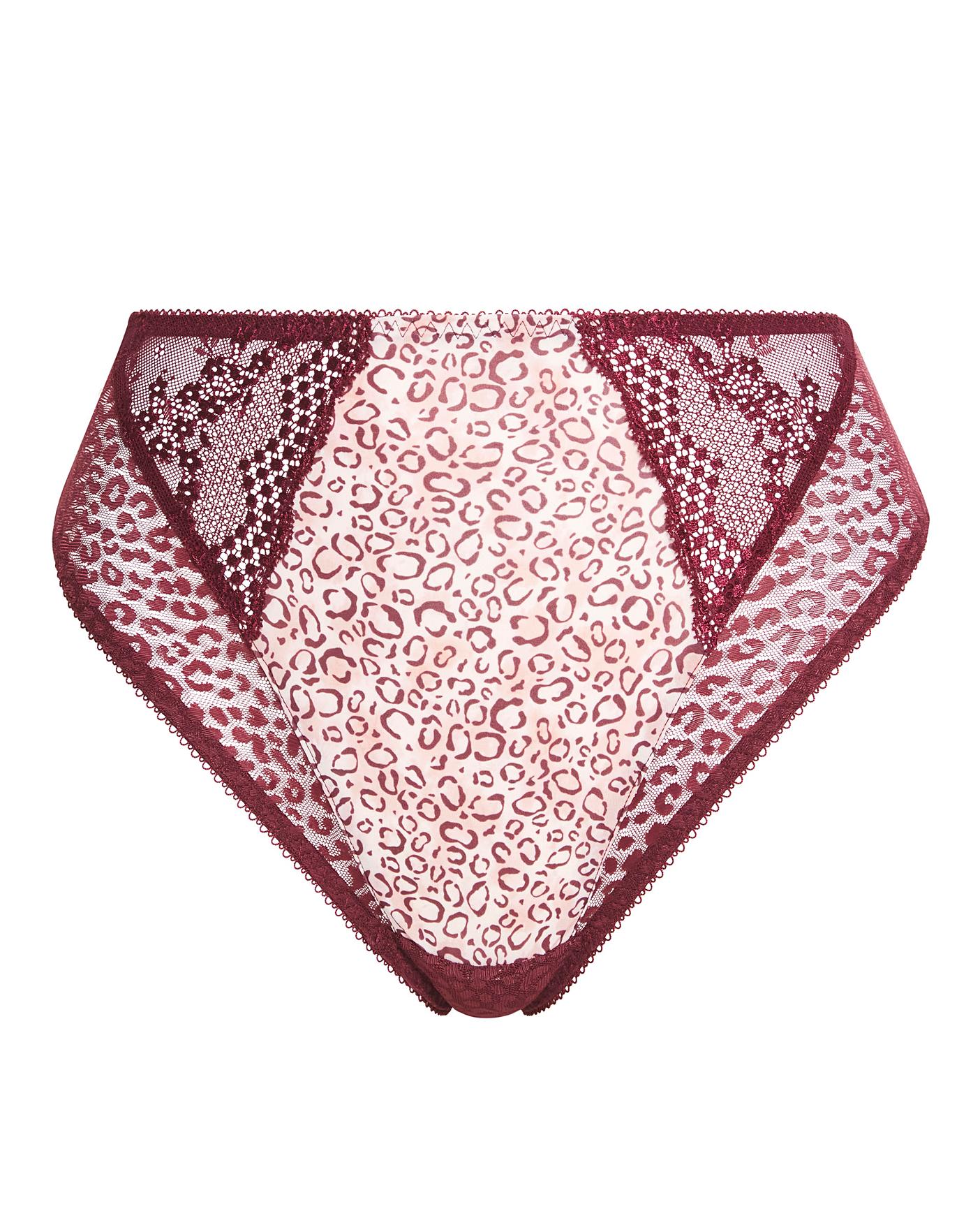 Elomi Lucie Printed High Leg Brief| Animal Print