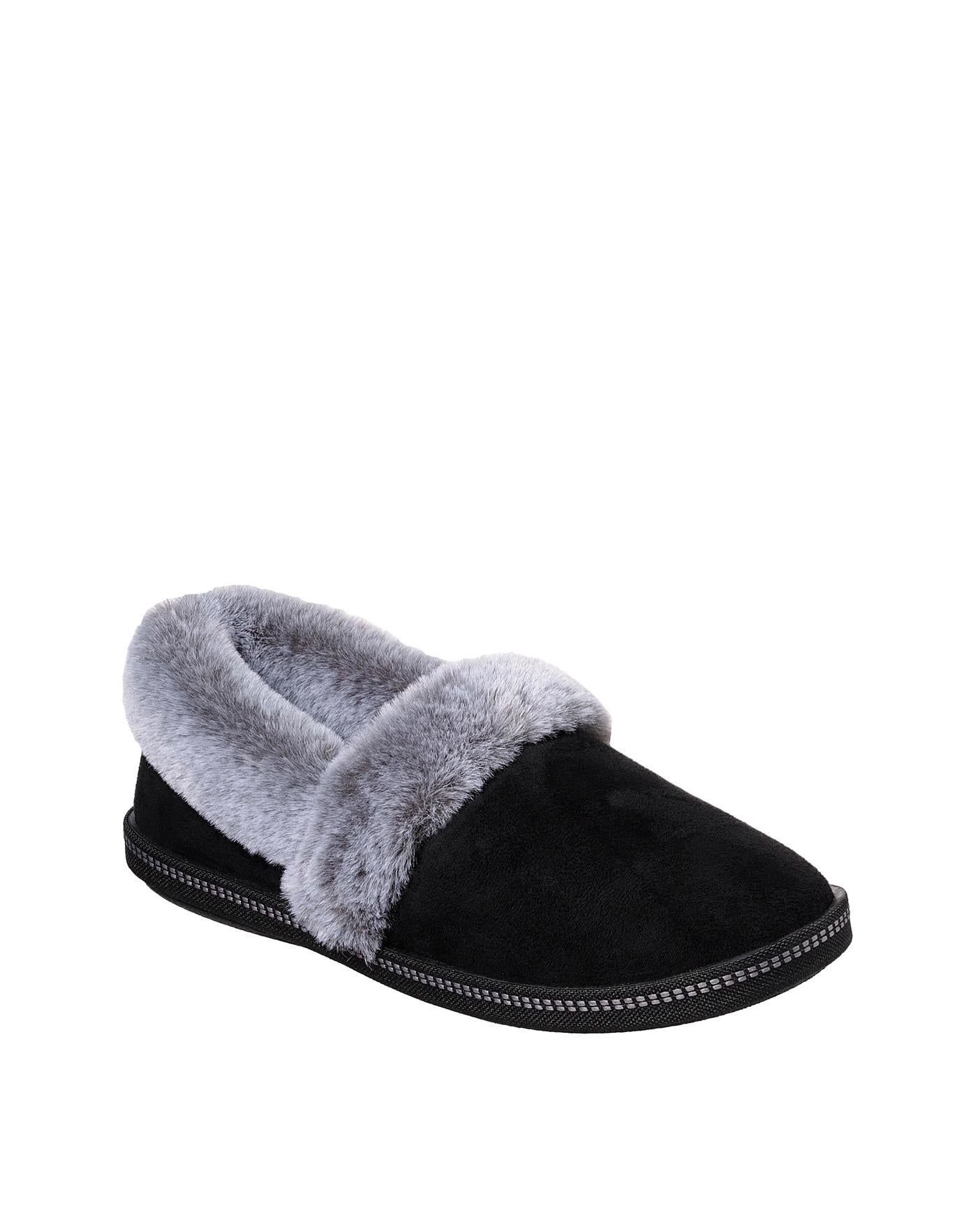 Skechers E Fit Cozy Campfire Slippers| Black