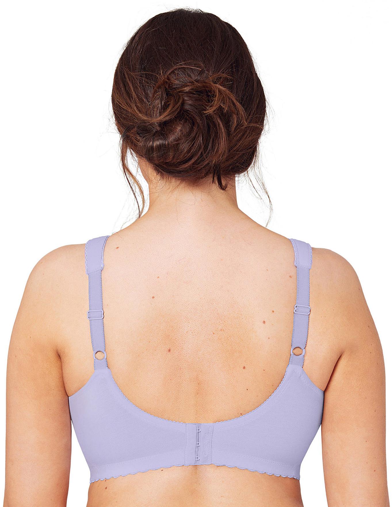  Glamorise Plus Size MagicLift Cotton Support Bra 1001| Lilac