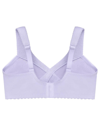  Glamorise Plus Size MagicLift Cotton Support Bra 1001| Lilac