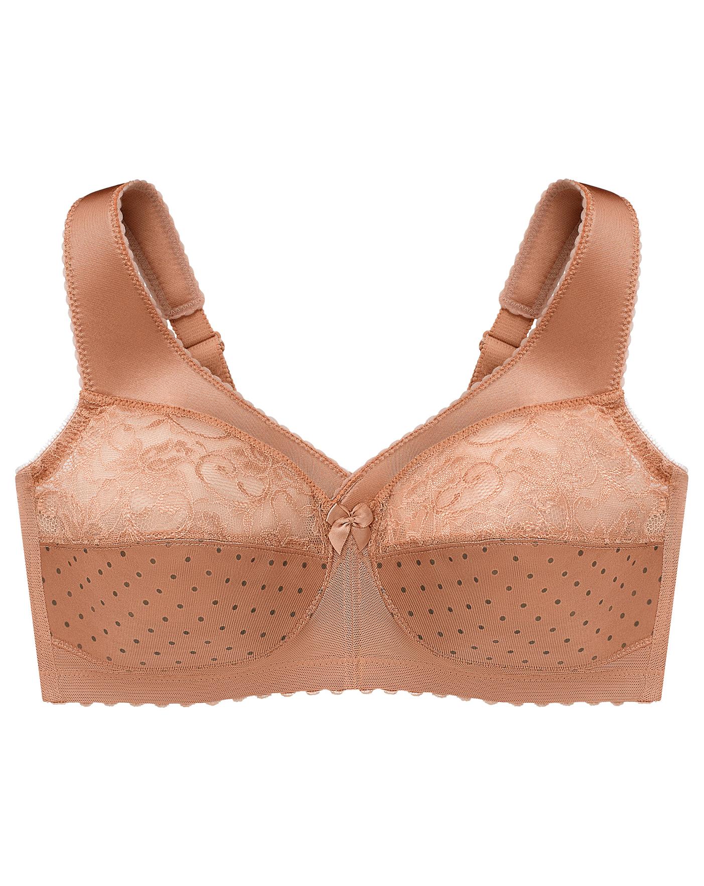  Glamorise Plus Size MagicLift Original Support Bra 1000| Cappuccino