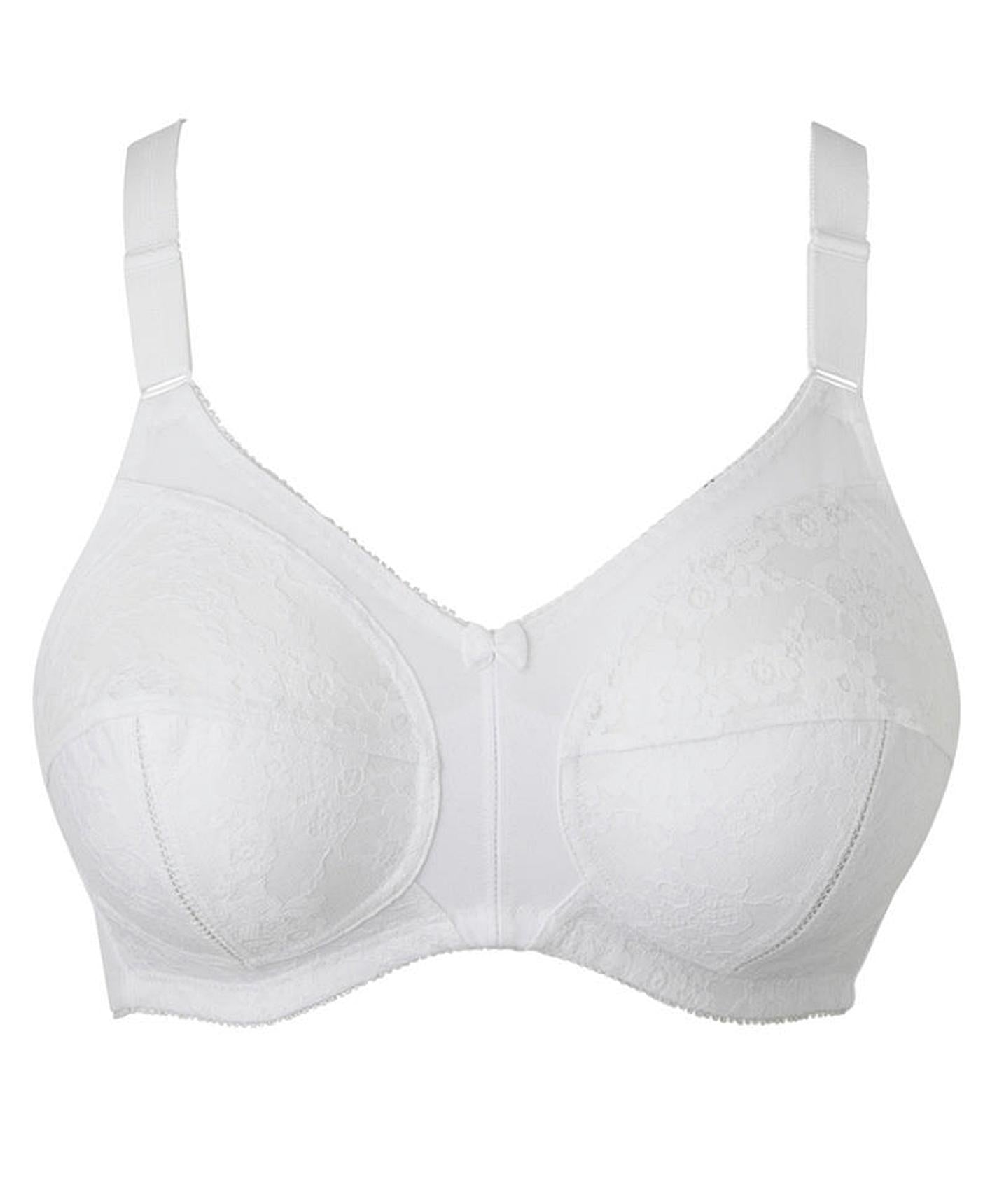  Pretty Secrets Dotty Full Cup Non Wired White Bra| White
