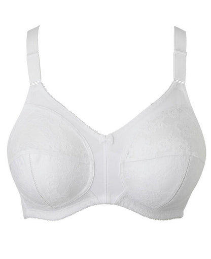  Pretty Secrets Dotty Full Cup Non Wired White Bra| White