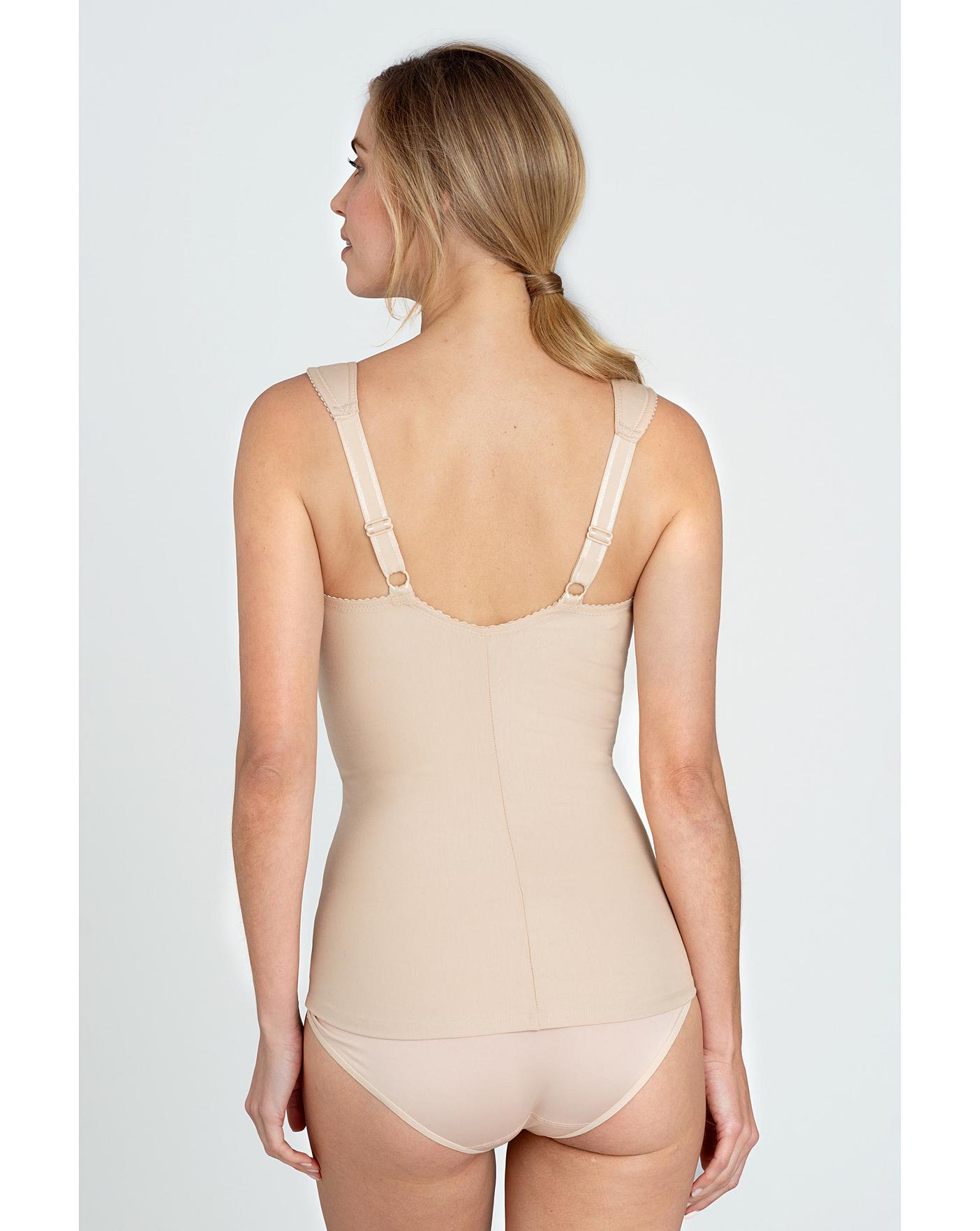  Miss Mary Of Sweden Lovely Lace Camisole With Built-In Bra| Beige