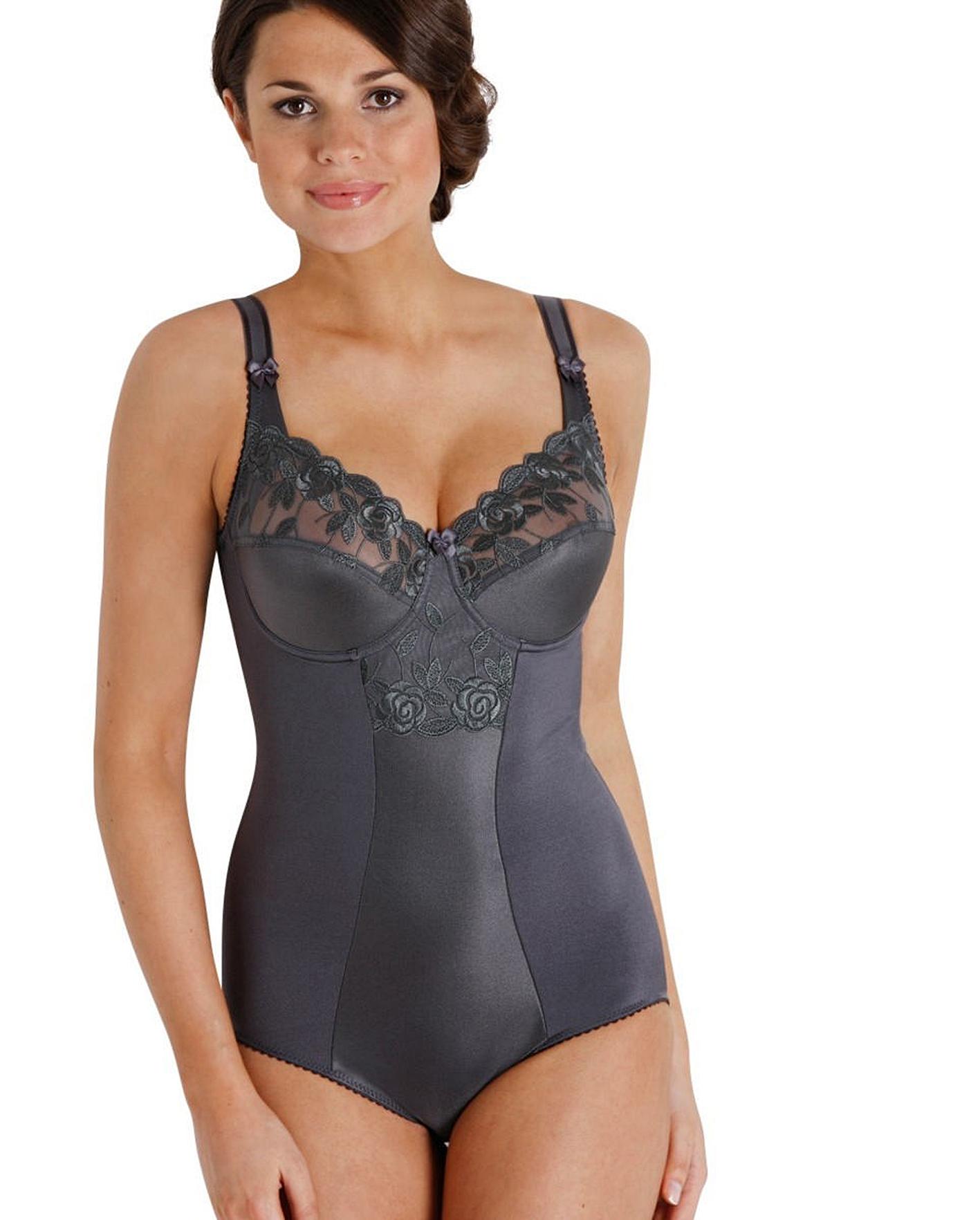  Miss Mary Of Sweden Rose Underwired Body| Dark Grey