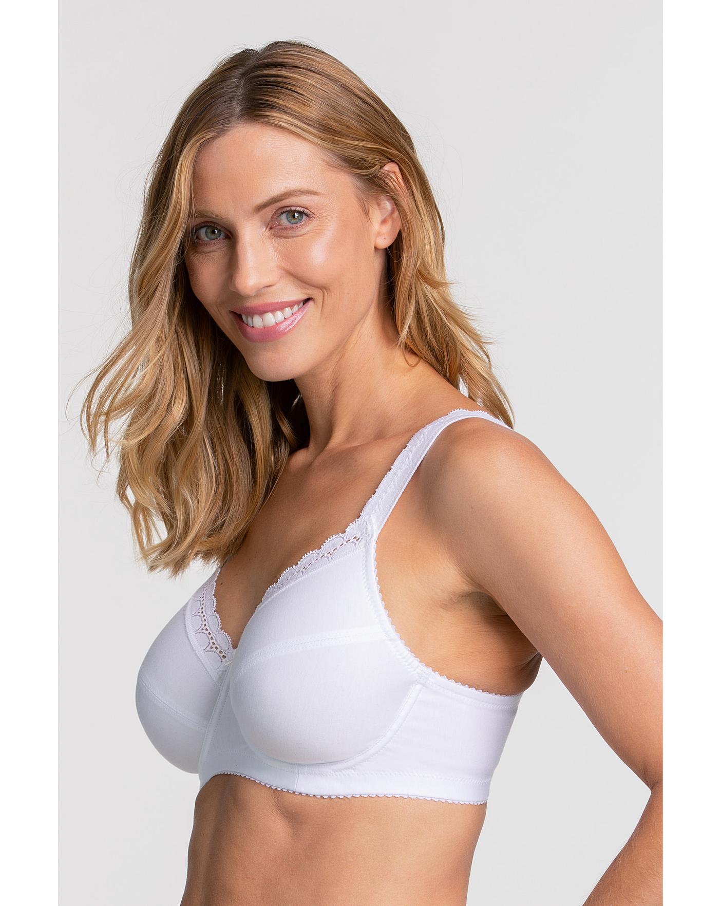  Miss Mary Of Sweden Cotton Comfort Wired Bra| White