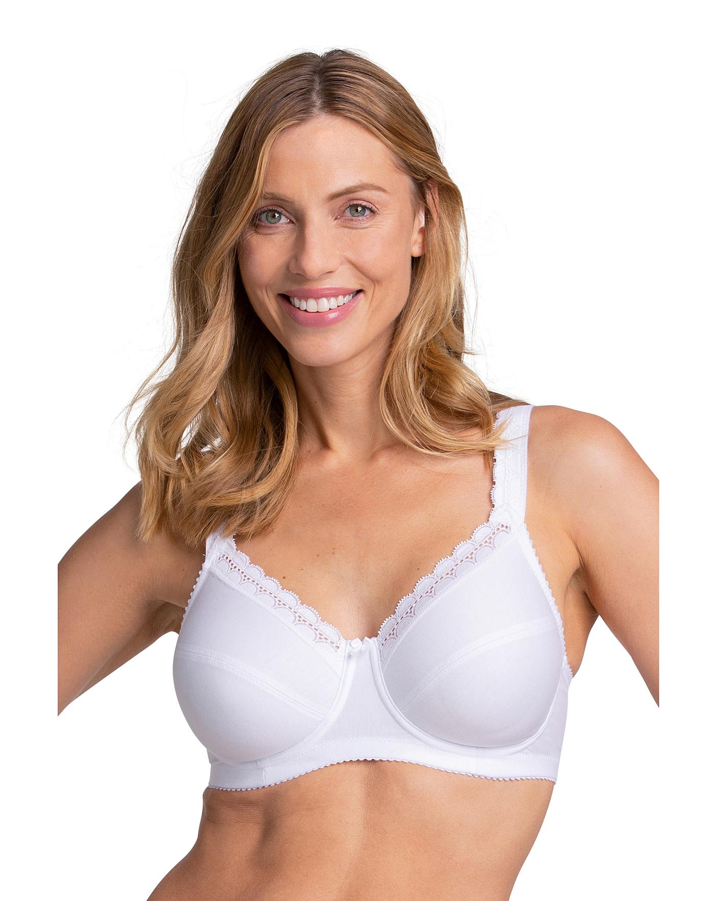  Miss Mary Of Sweden Cotton Comfort Wired Bra| White