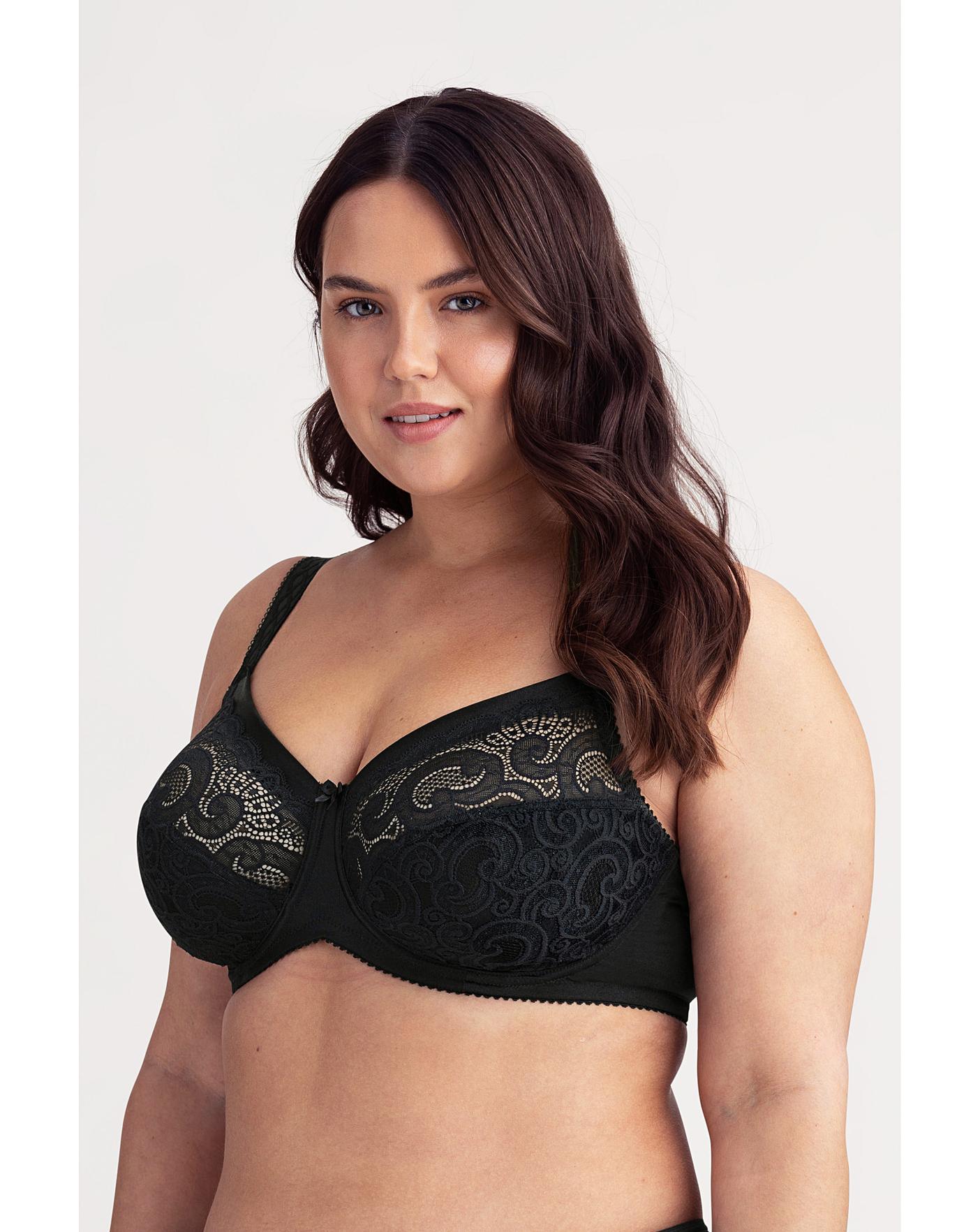  Miss Mary Of Sweden Wonder Underwired Minimiser Bra| Black