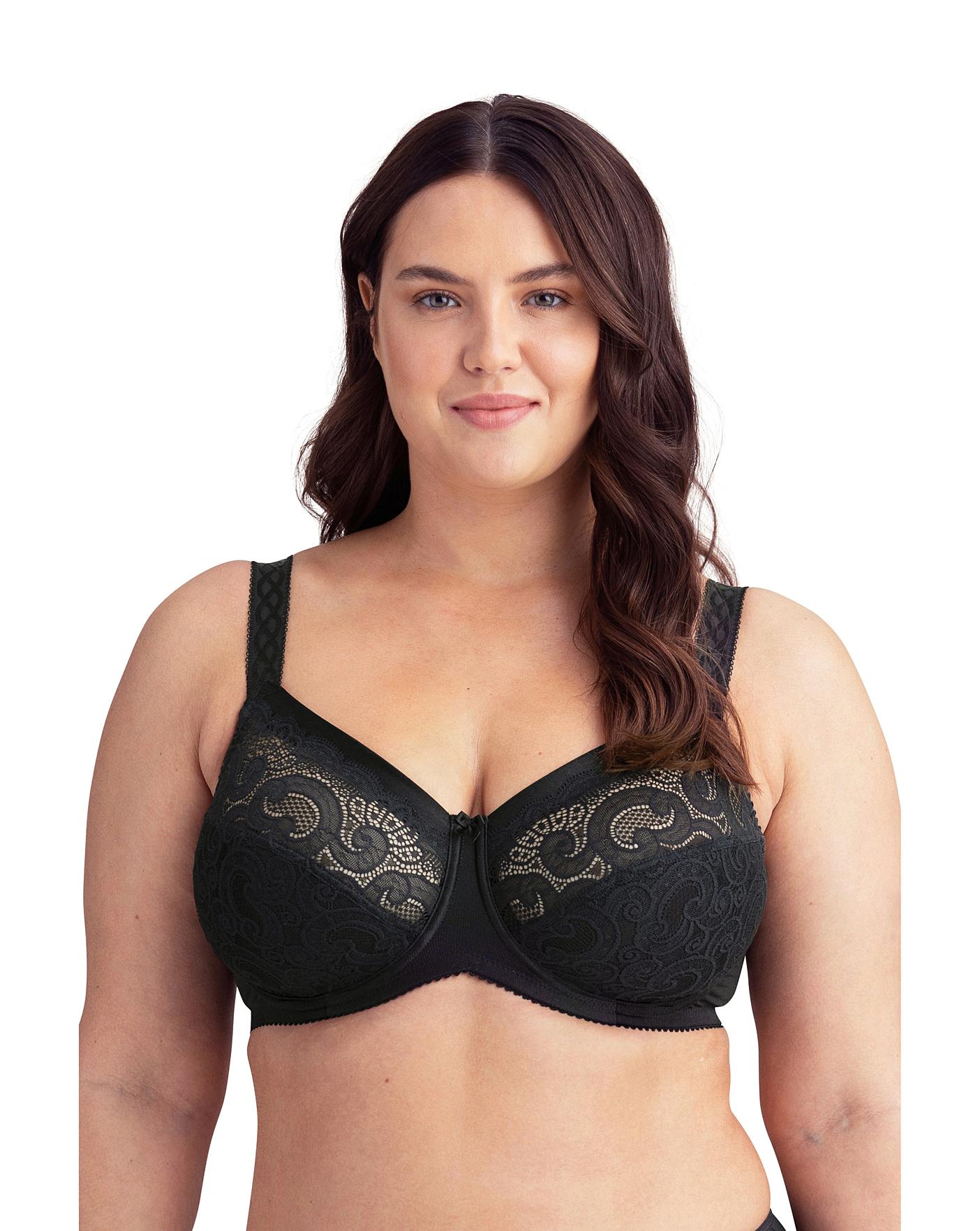  Miss Mary Of Sweden Wonder Underwired Minimiser Bra| Black