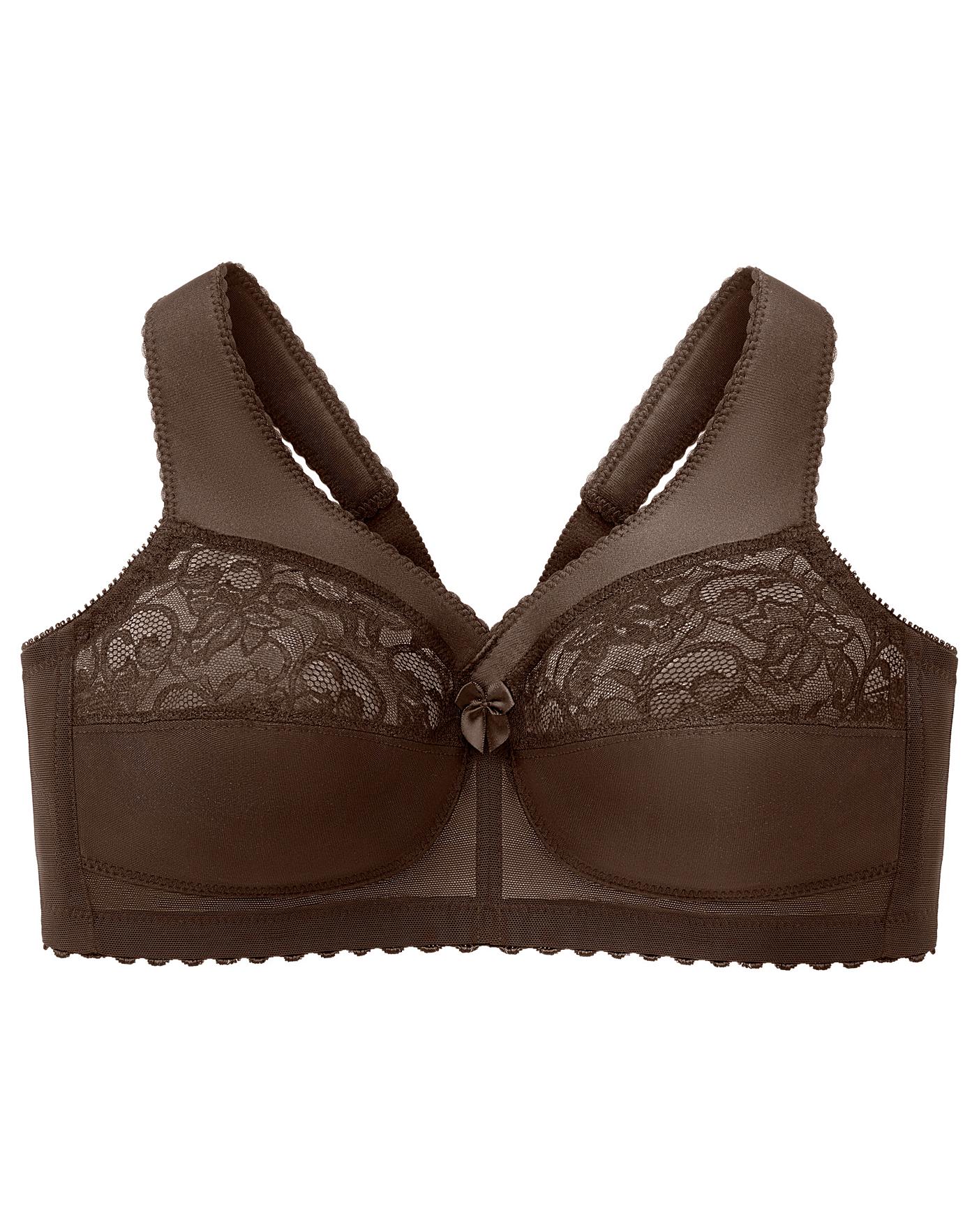  Glamorise Plus Size MagicLift Original Support Bra 1000| Mocha