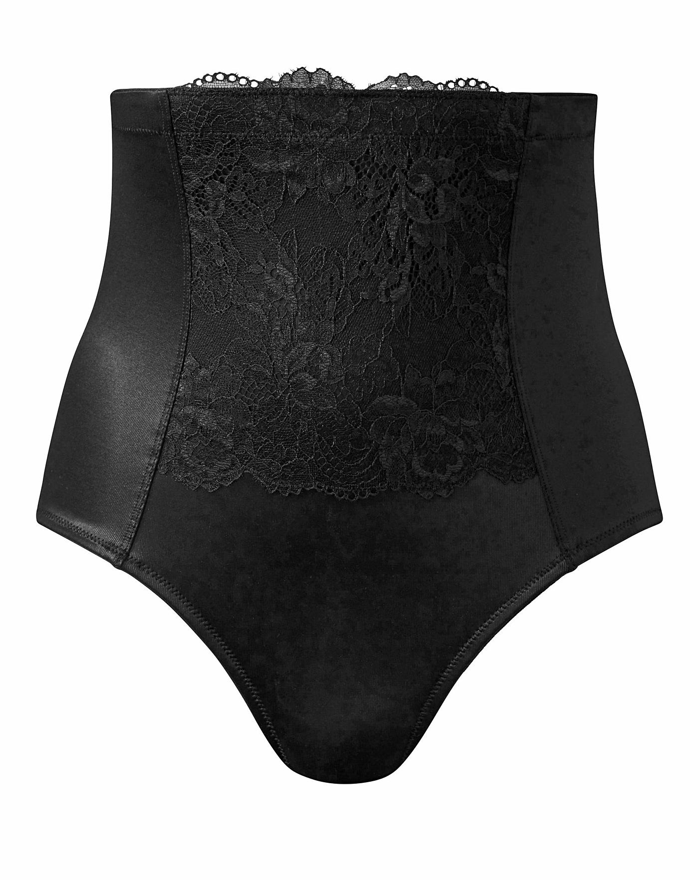  Magisculpt Ella Lace Firm Control Waist Nipper Black Briefs| Black