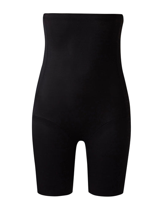  Naomi&Nicole Fuller Figure Firm Control Tummy Shaping Hi Waist Thigh Slimmer| Black