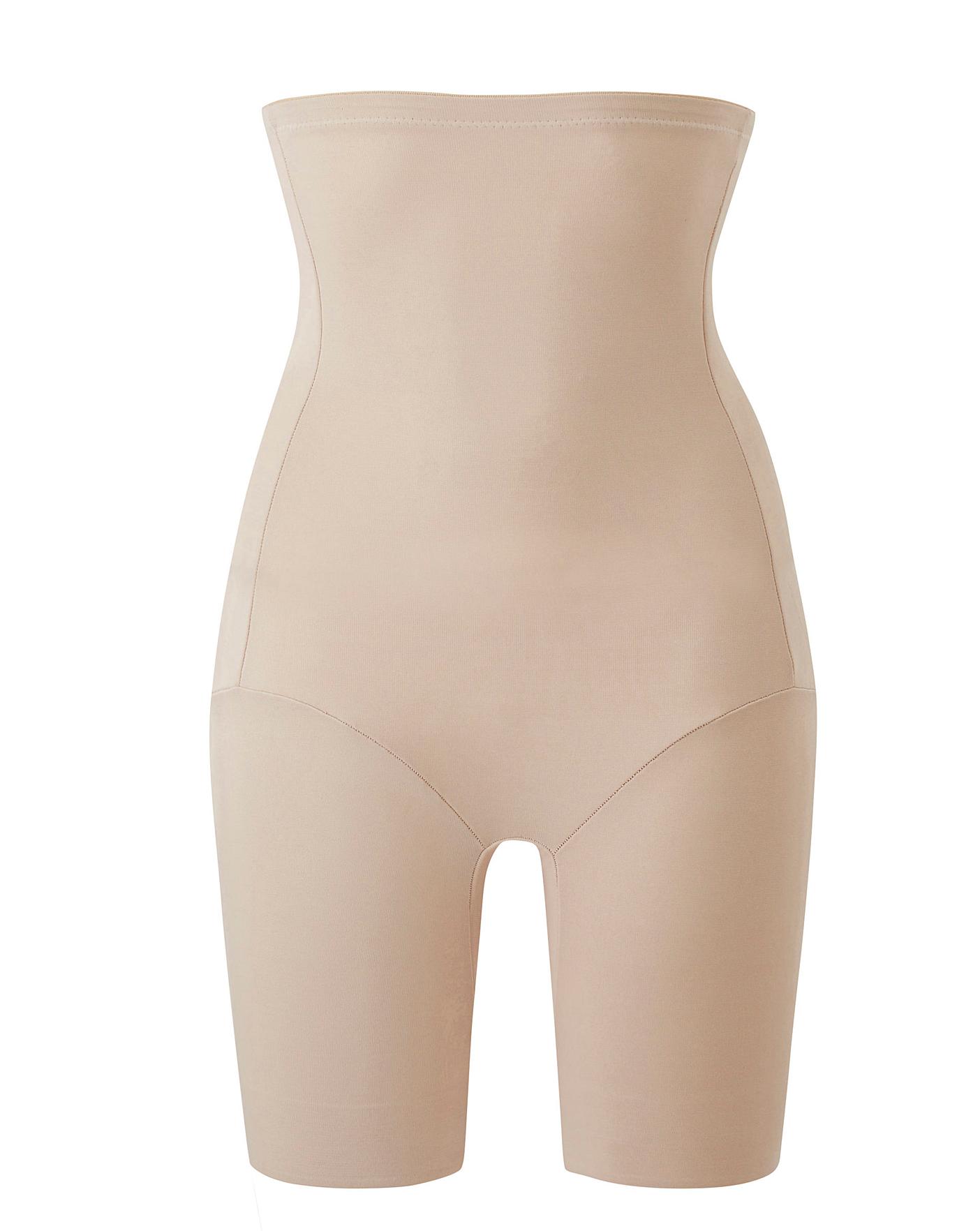  Naomi&Nicole Fuller Figure Firm Control Tummy Shaping Hi Waist Thigh Slimmer| Nude