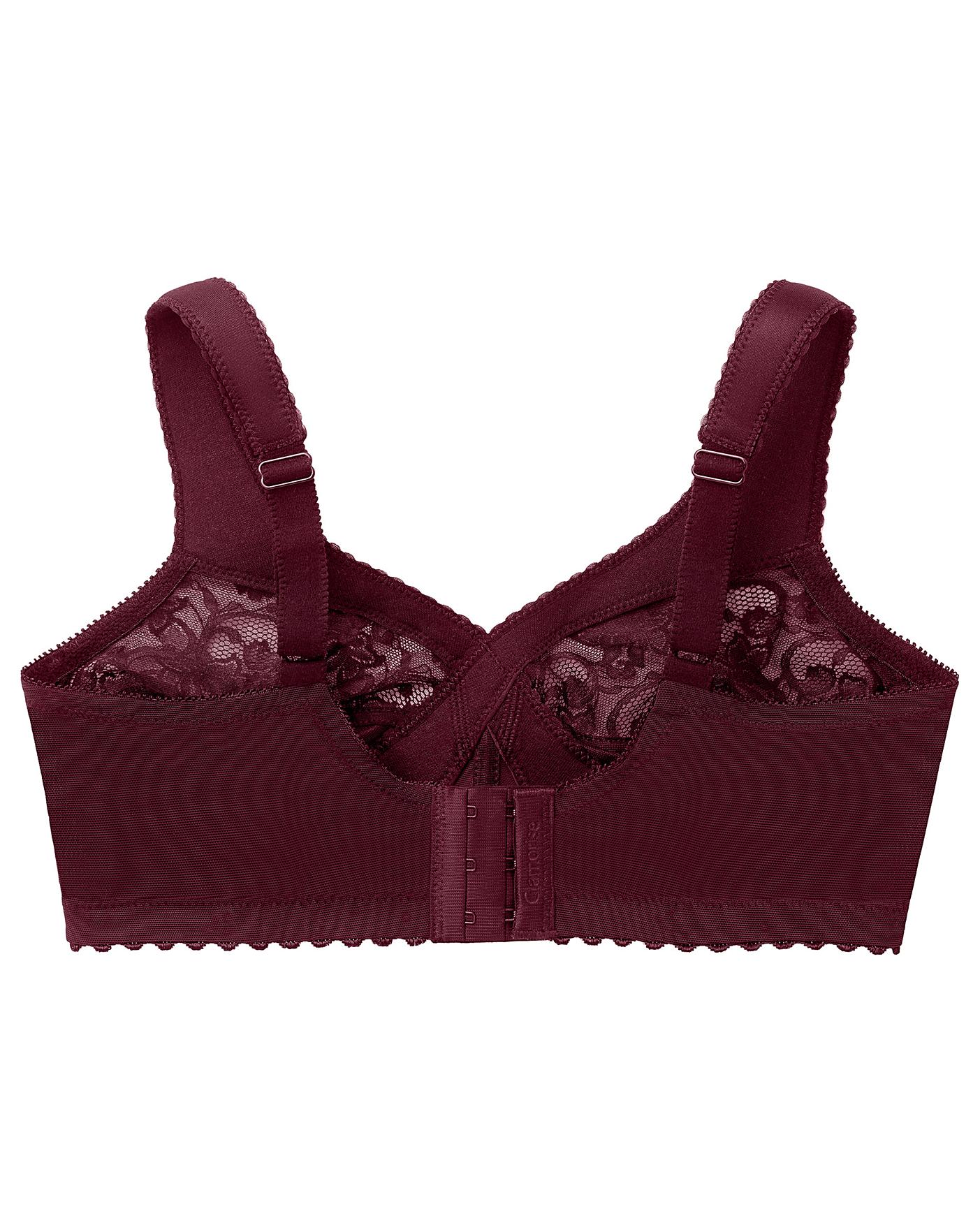  Glamorise Plus Size MagicLift Original Support Bra 1000| Burgundy