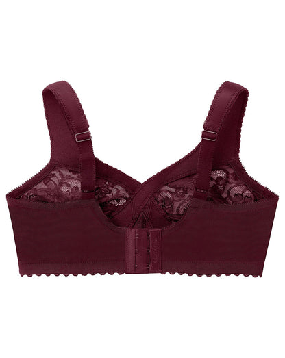  Glamorise Plus Size MagicLift Original Support Bra 1000| Burgundy