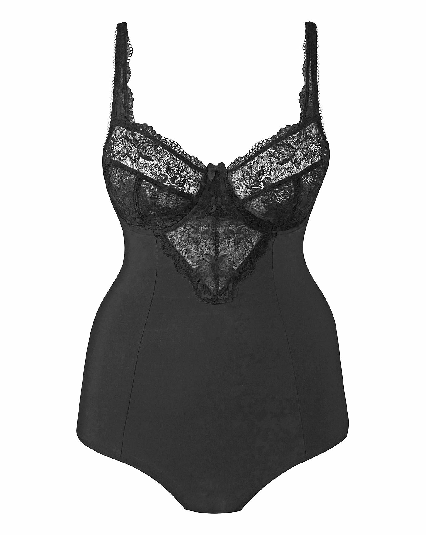  MAGISCULPT Ella Lace Firm Control Black Bodyshaper| Black