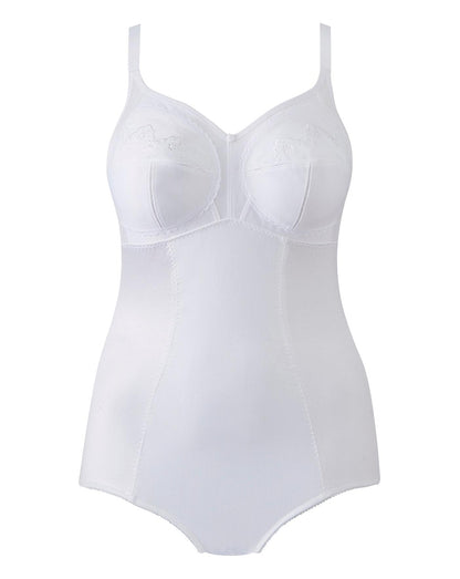  Pretty Secrets Dotty Firm Control White Pantee Corselet| White