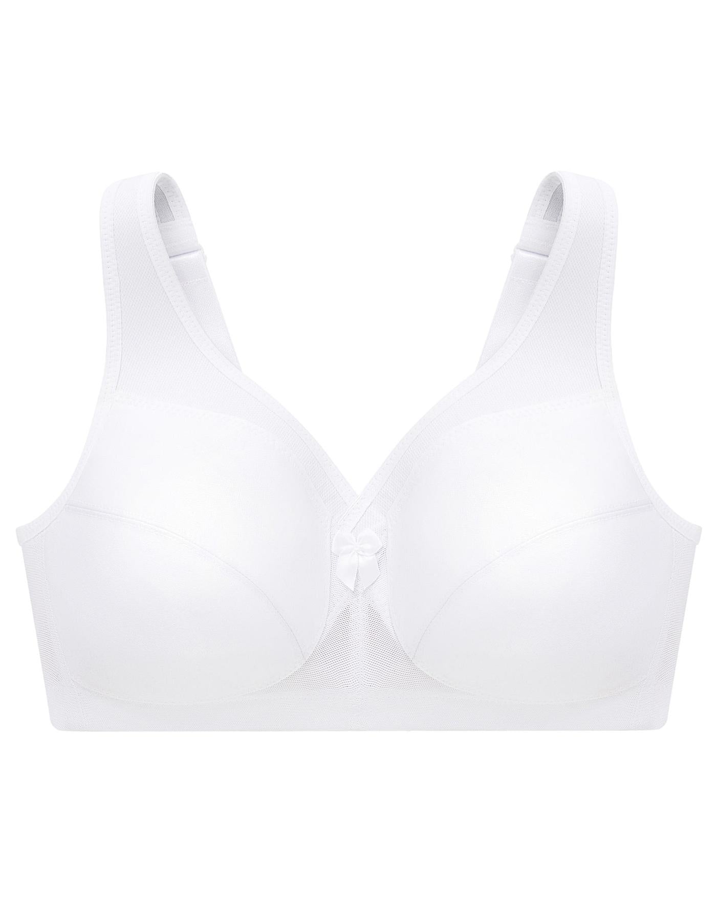  Glamorise Plus Size MagicLift Active Support Bra 1005| White