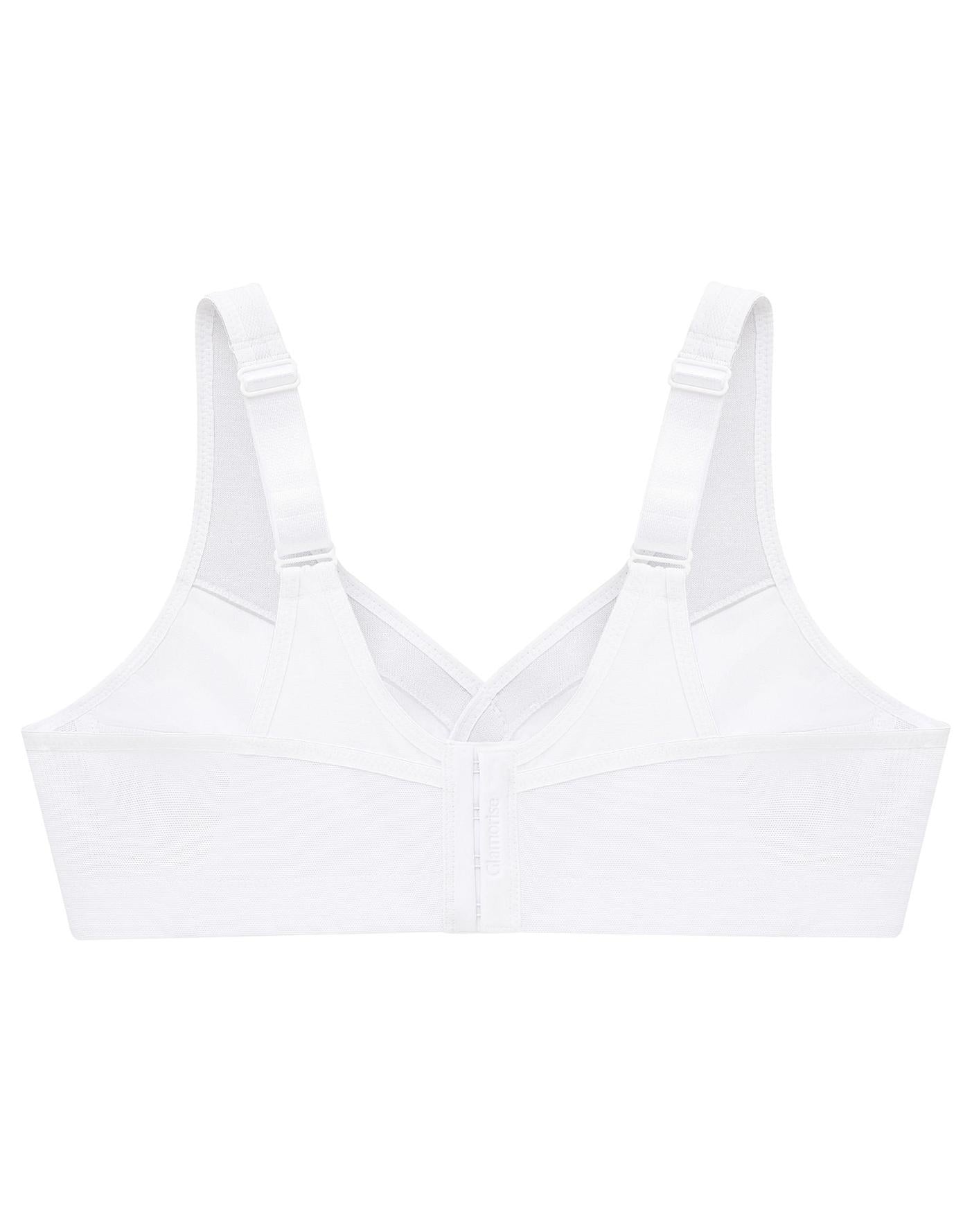  Glamorise Plus Size MagicLift Active Support Bra 1005| White