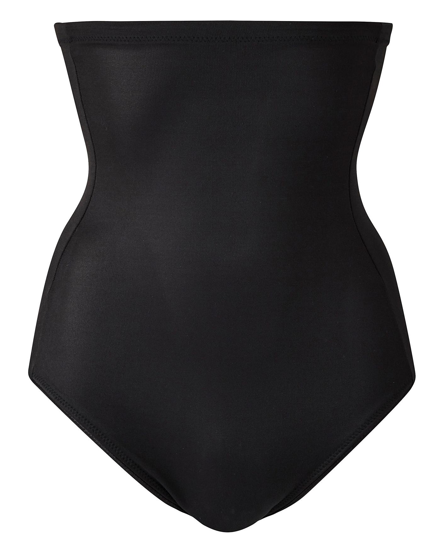  Naomi&Nicole Fuller Figure Firm Control Tummy Shaping Hi Waist Briefs| Black