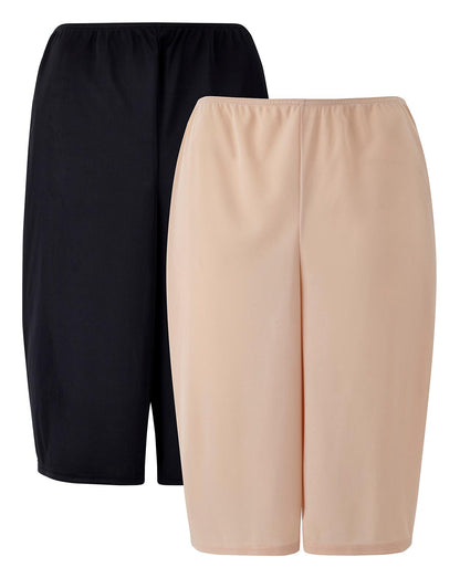  Naturally Close 2 Pack Black/Blush Anti-Chafing Culottes| Black/Blush