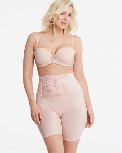  MAGISCULPT Ella Blush Lace Firm Control Anti Chafing Thighshaper| Blush