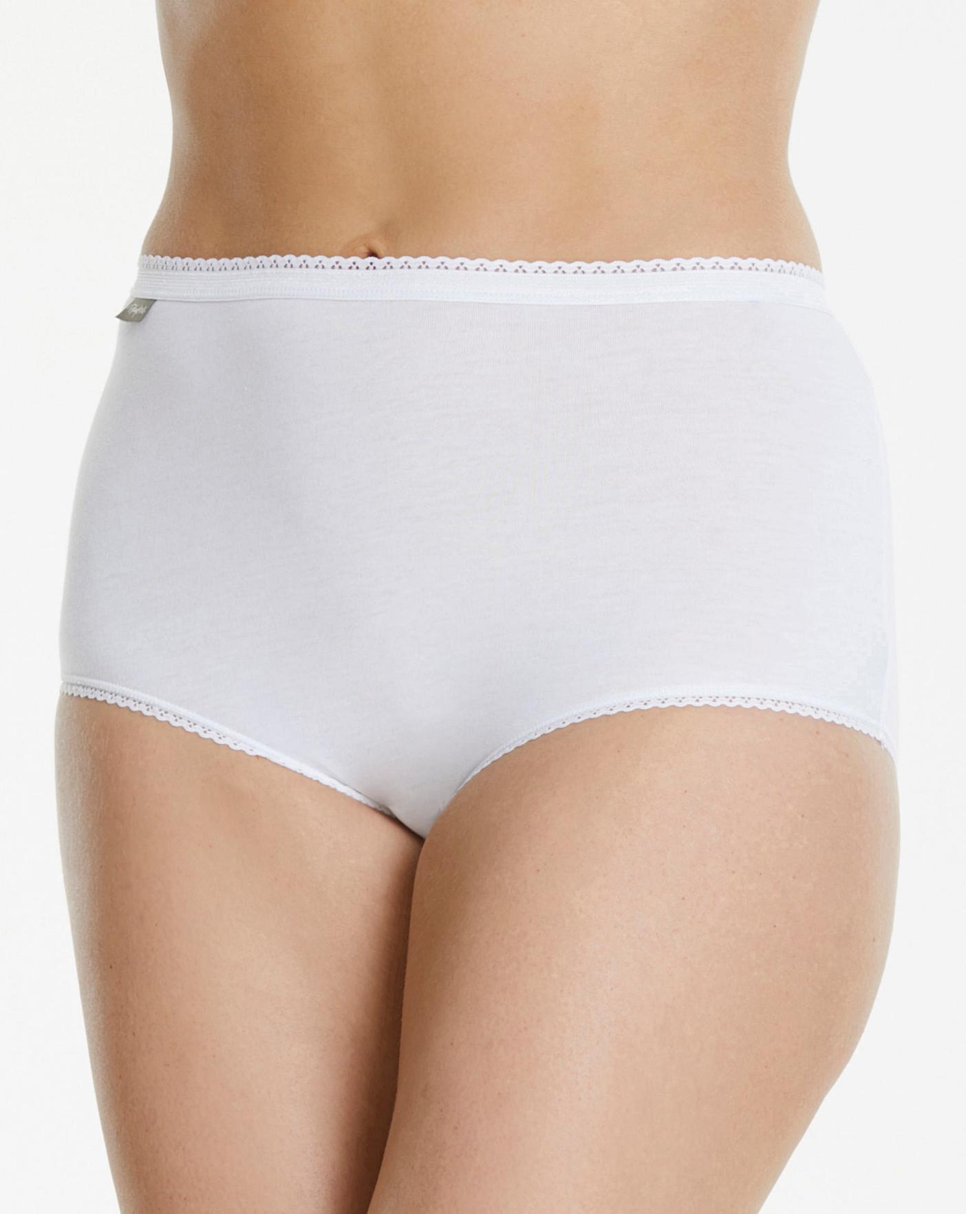  Playtex Cherish 6Pack Maxi Briefs| White
