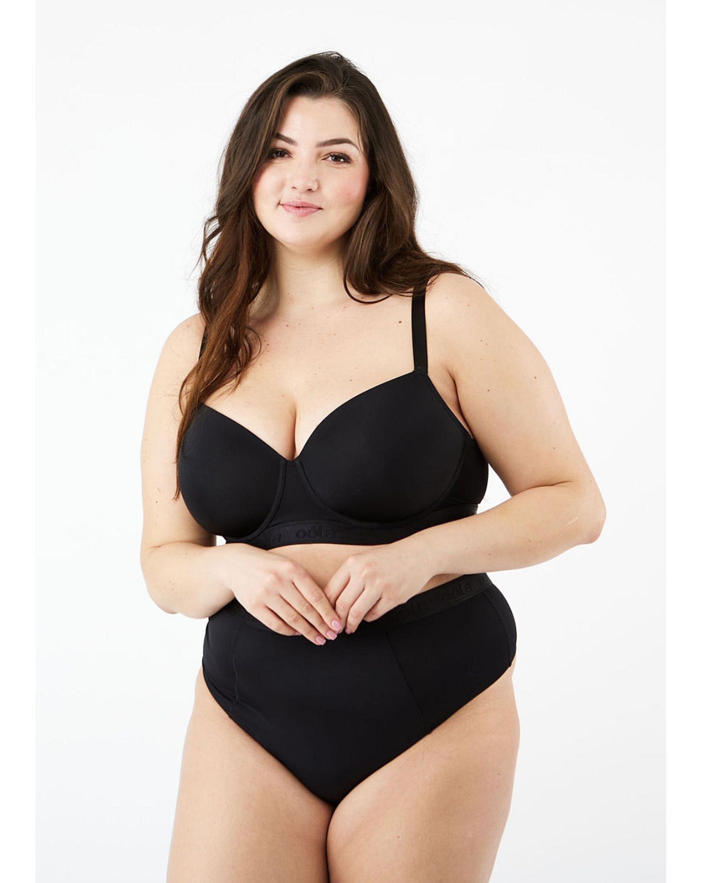  OOLA CONTROL HIGH WAIST THONG| Black