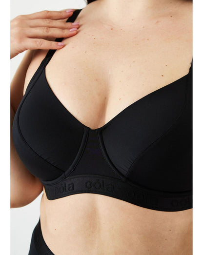  OOLA EVERYDAY FULL CUP UNDERWIRED BRA| Black
