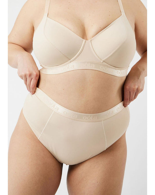  OOLA CONTROL HIGH WAIST THONG| Latte