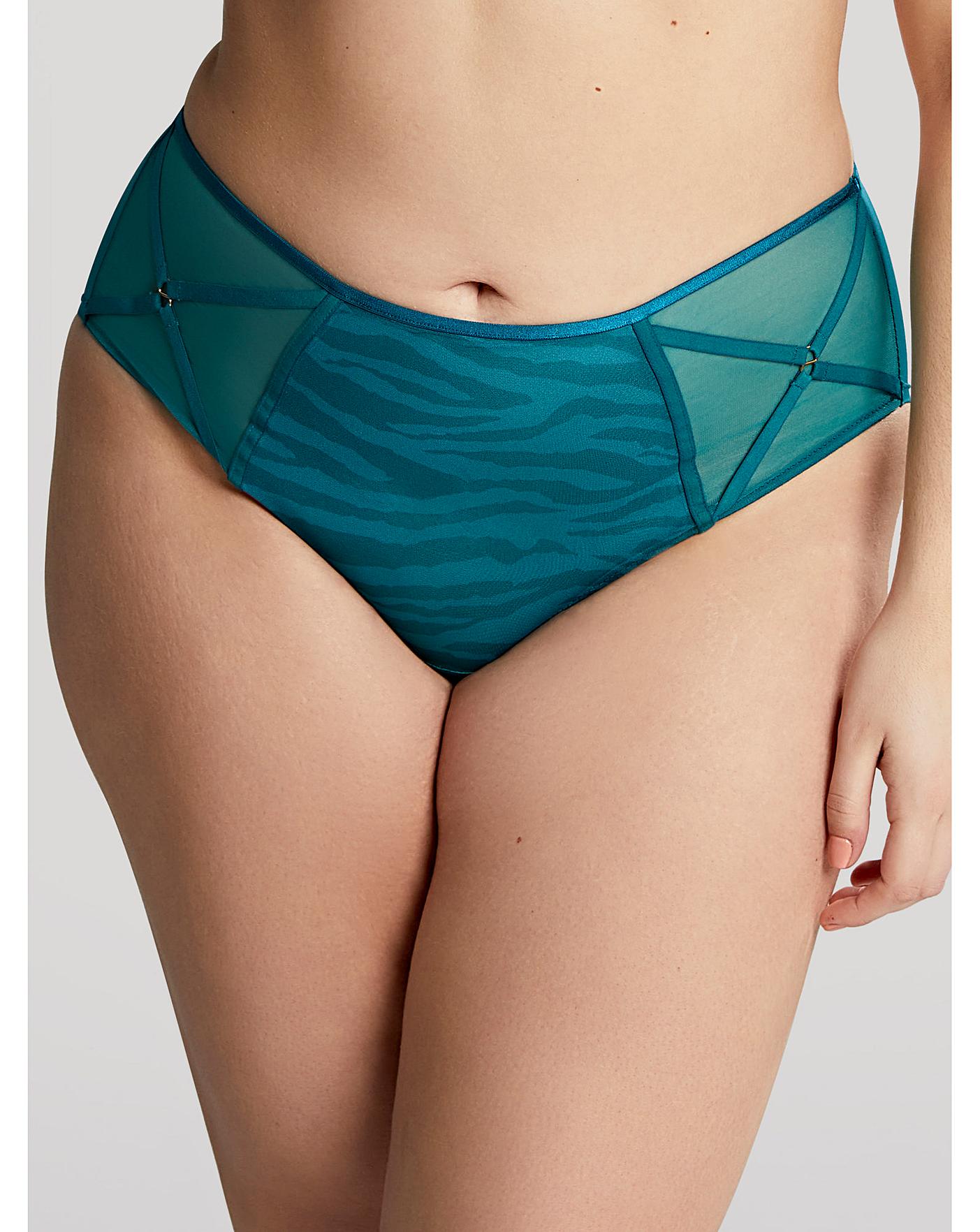  Sculptresse Dionne Midi Brief| Teal Animal