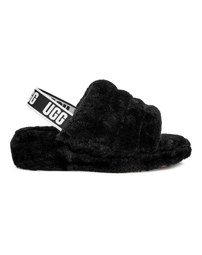  Ugg Fluff Yeah Slider Slippers Standard D Fit| Black
