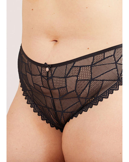  Oola Lace Cheekie Knicker| Black