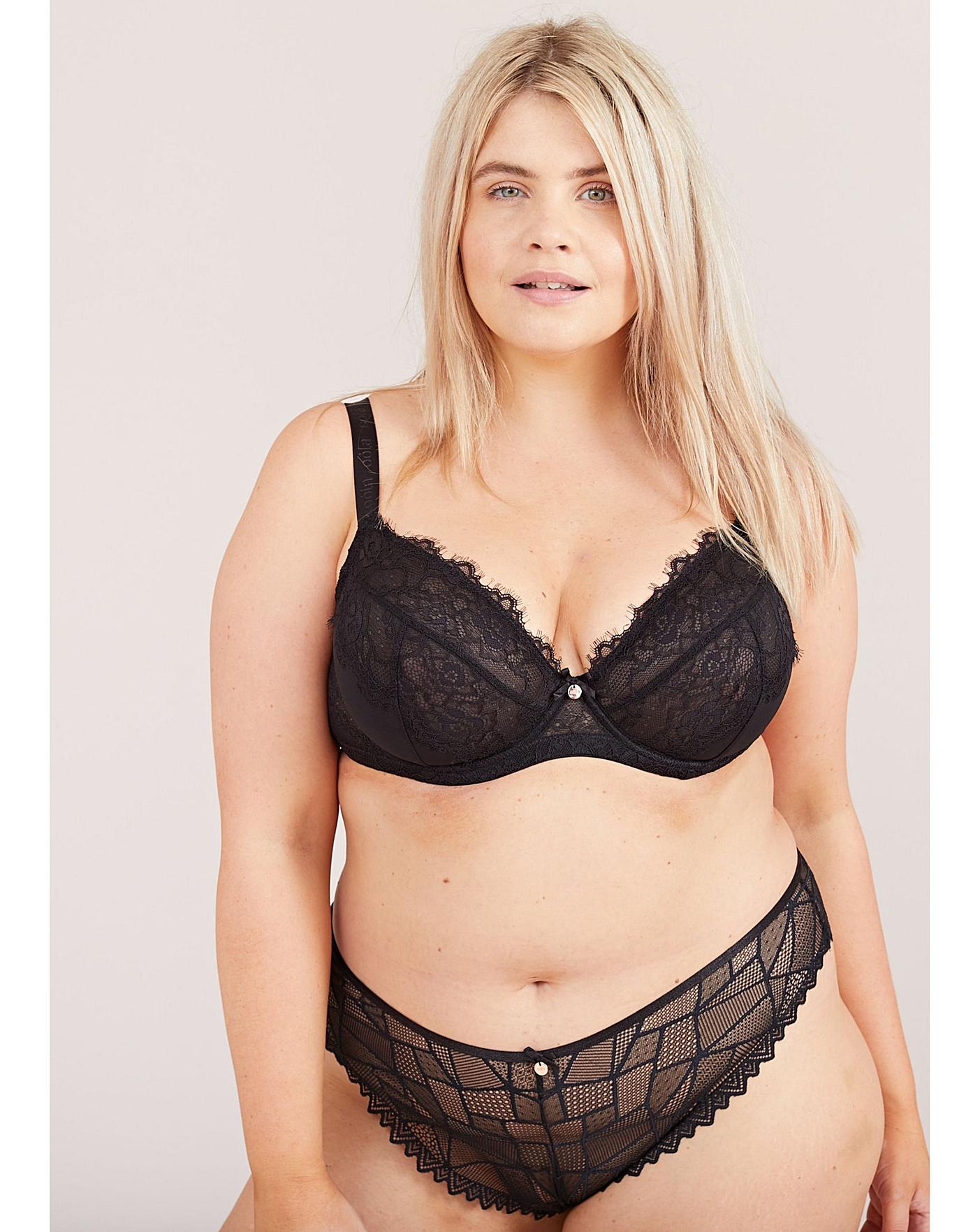  Oola Lace Cheekie Knicker| Black