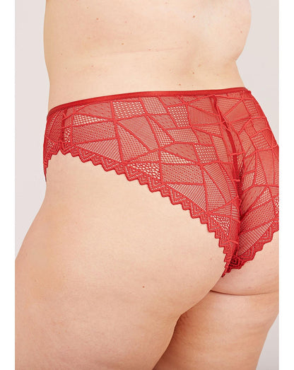 Oola Lace Cheekie Knicker| Red