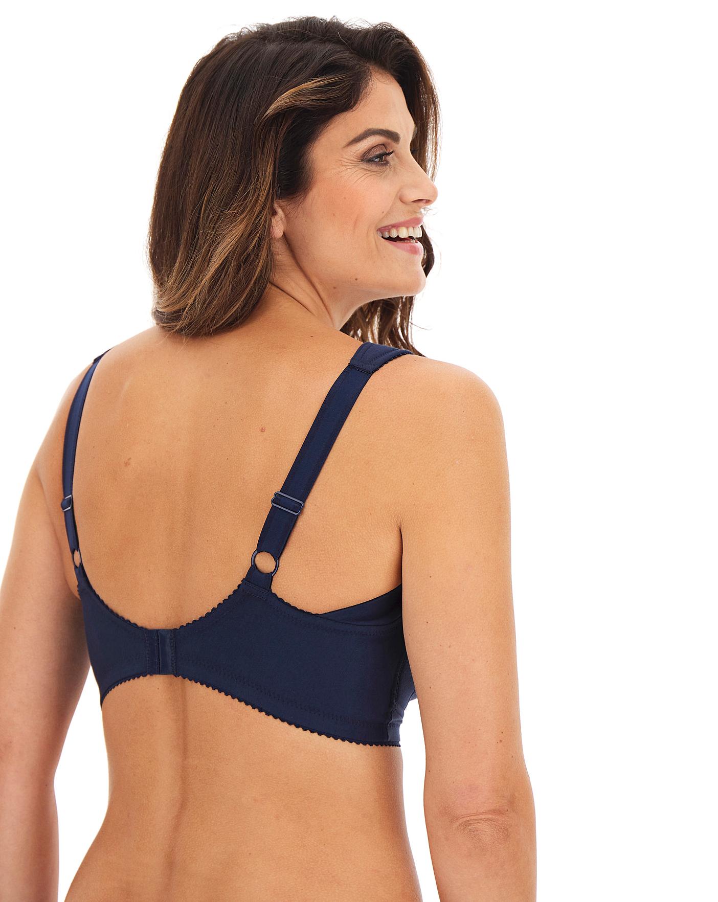  Miss Mary Lovely Lace Support Non Wired Bra| Dark Blue