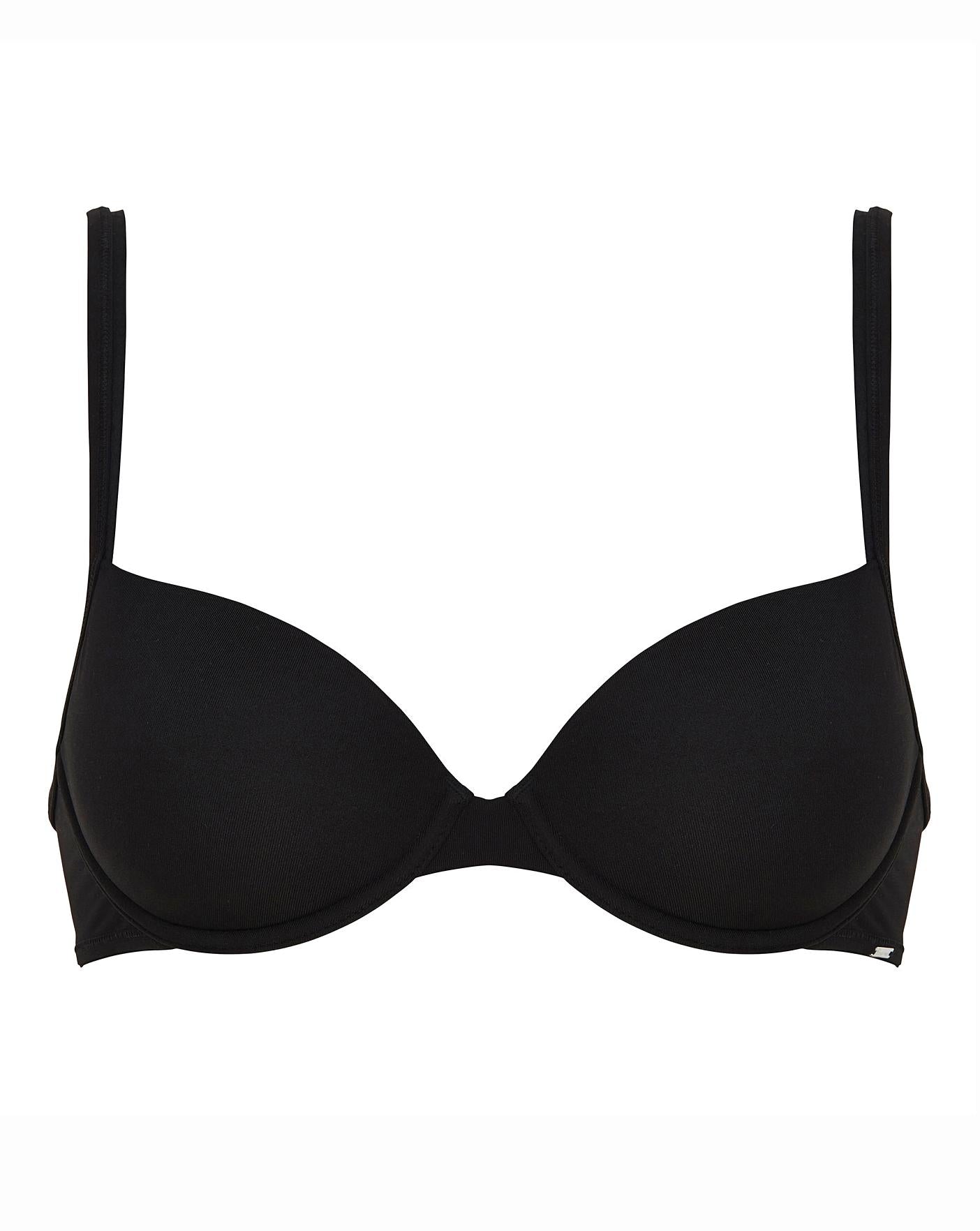  Boux Avenue DD+ Moulded Wired T-Shirt Bra| Black