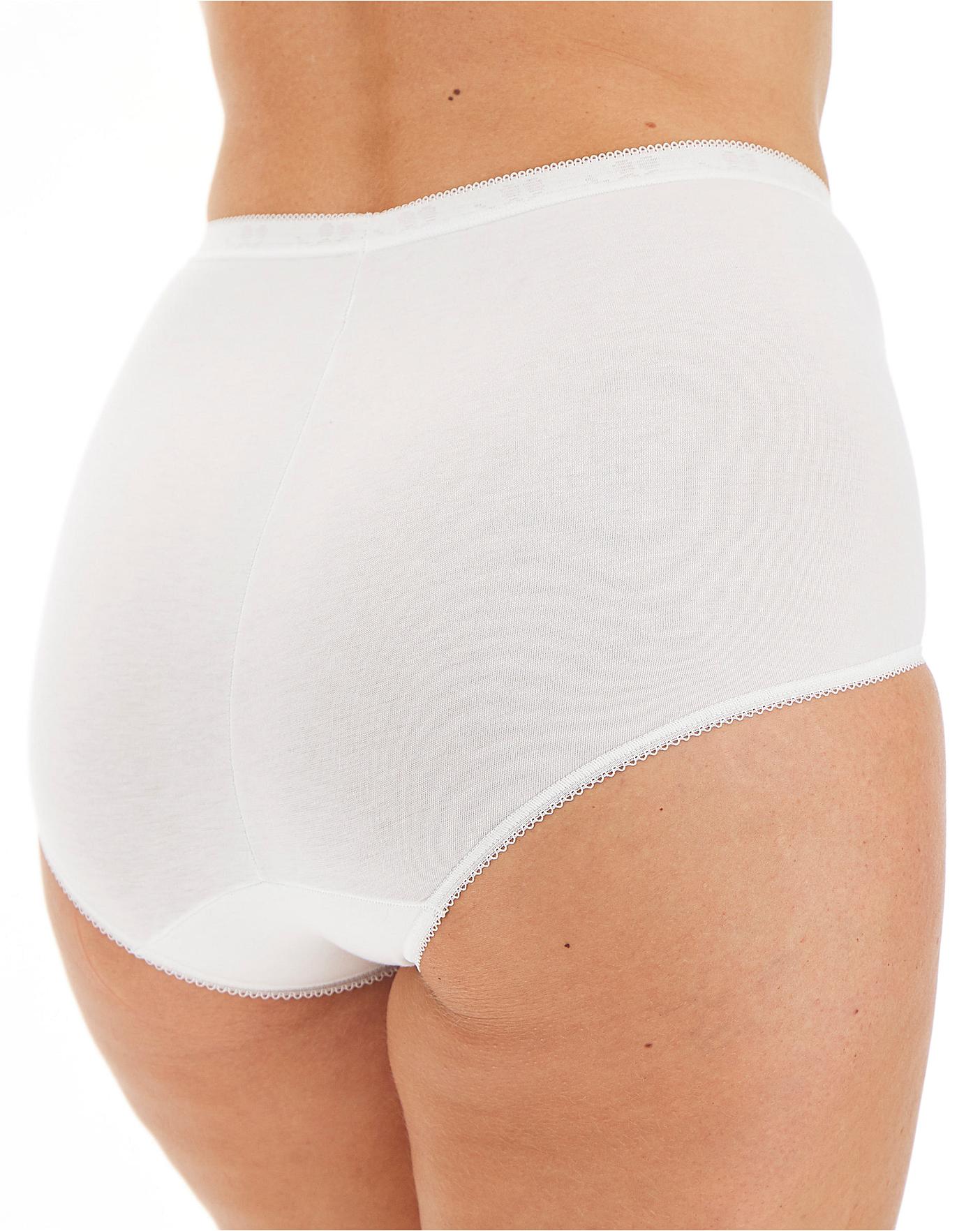  Sloggi 6 Pack Basic Maxi Briefs, Black, Skintone Or White