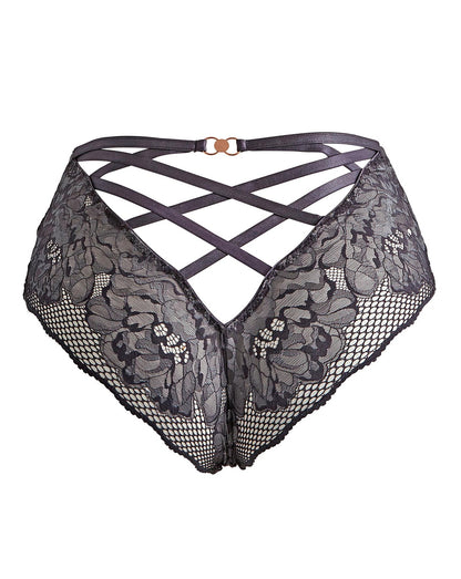  Figleaves Curve Amore Deep Brazilian Brief| Grey