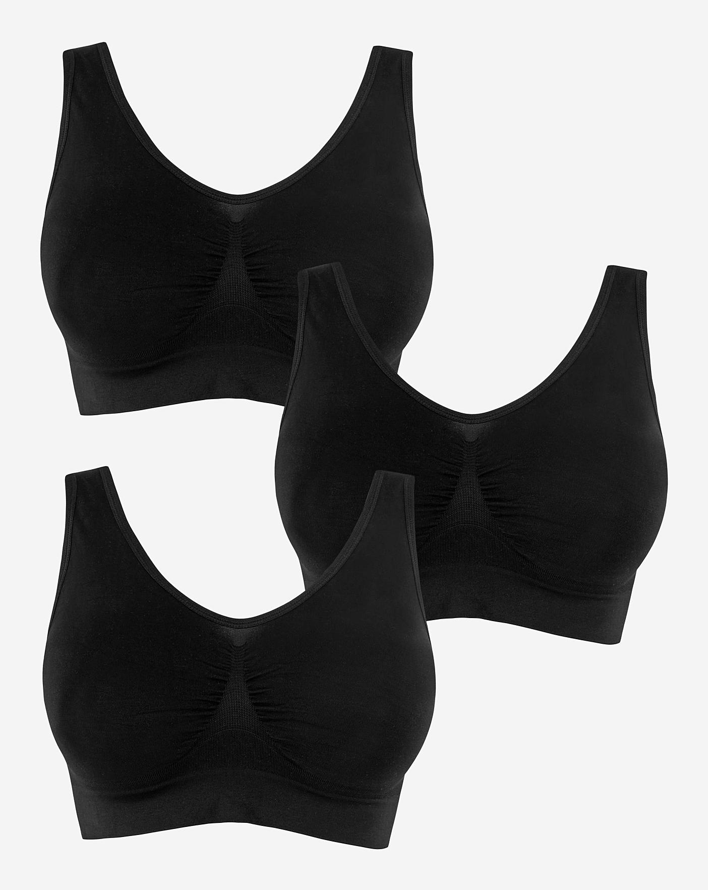  Pretty Secrets 3 Pack Comfort Tops A-D| Black