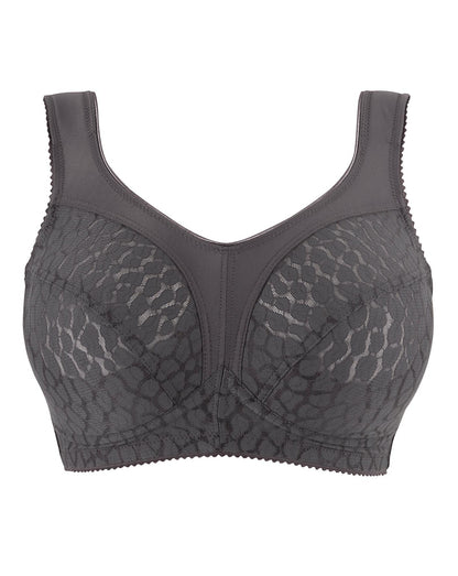  Miss Mary Jacquard Non Wired Bra| Dark Grey