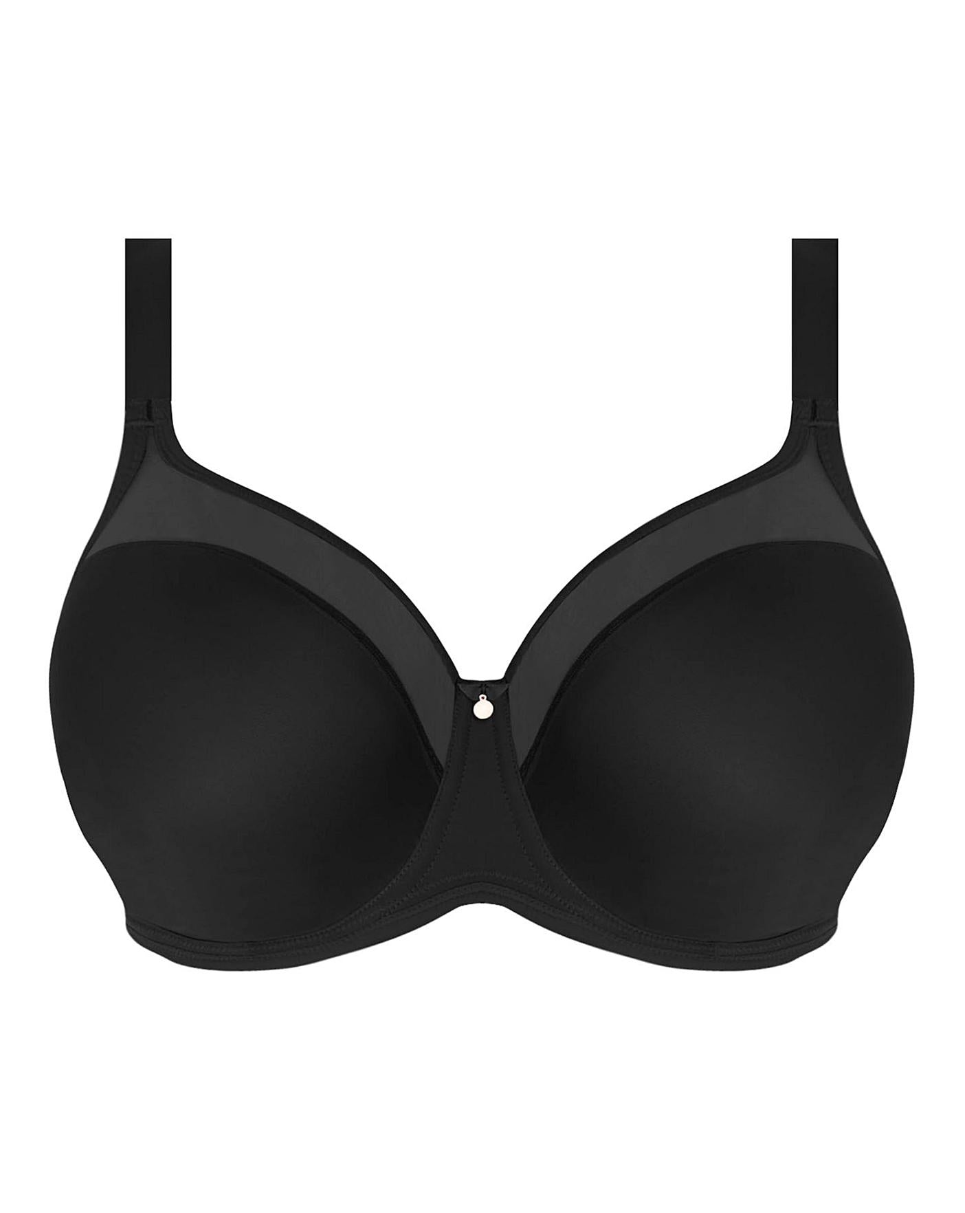  Elomi Smooth Moulded T Shirt Wired Bra| Black