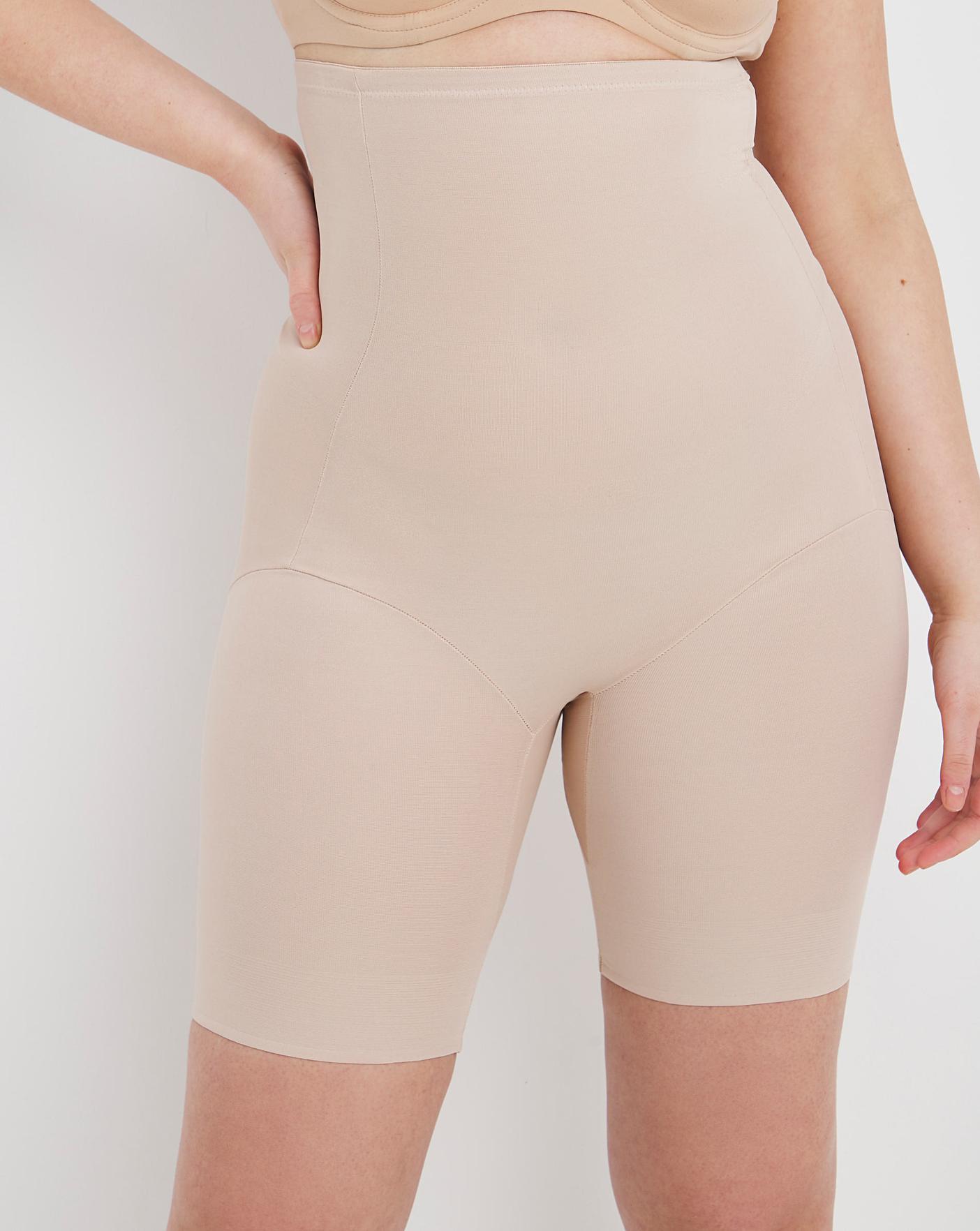  Naomi&Nicole Fuller Figure Firm Control Tummy Shaping Hi Waist Thigh Slimmer| Nude