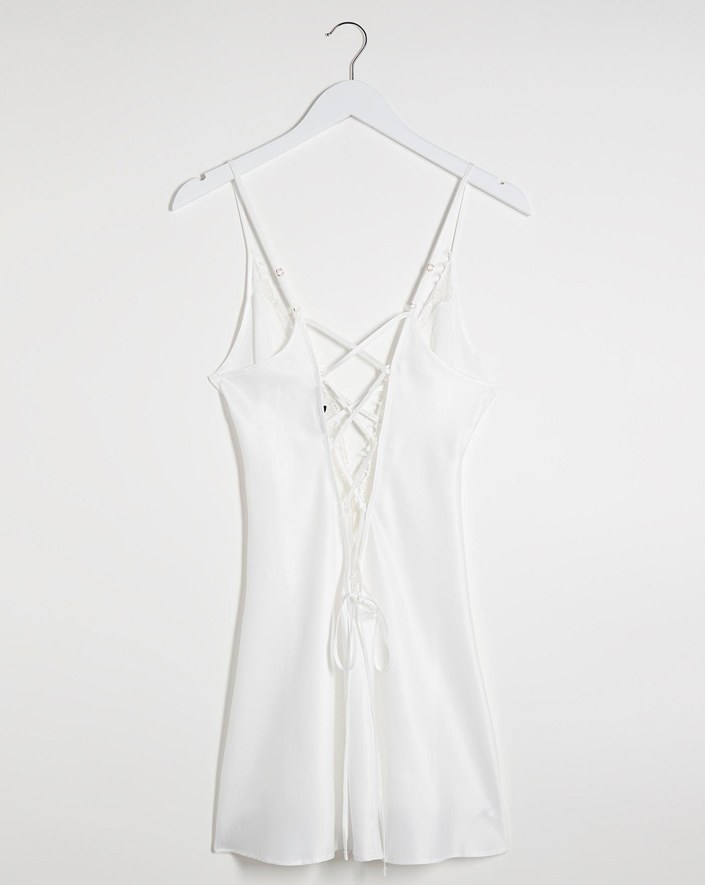  Ann Summers Cherryann Satin Chemise| Ivory