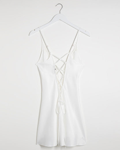  Ann Summers Cherryann Satin Chemise| Ivory