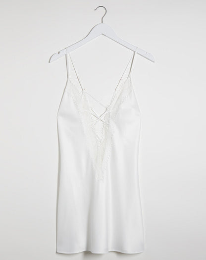  Ann Summers Cherryann Satin Chemise| Ivory